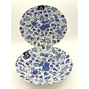 Royal Wessex by Churchill Victorian Calico Porcelain Salad Pasta Bowls Qty 2 NEW